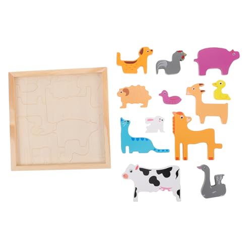 SOPOTUTU 1 Satz Holzpuzzle für Kleinkinder Kreatives Tier Matching Hand Auge Koordination und Kognitiven Fähigkeiten für Kindergarten und Familienspaß SOPOTUTU 1 Satz Holzpuzzle für Kleinkinder Kreatives Tier Matching Hand Auge Koordination und Kognitiven Fähigkeiten für Kindergarten und Familienspaß von SOPOTUTU