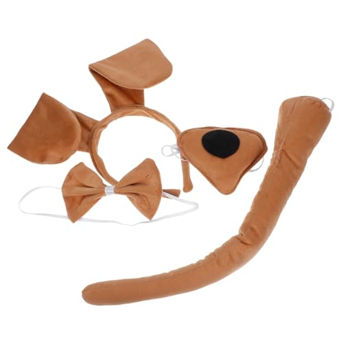 SOPOTUTU 1satz Kostümset Für Junge Mädchen Mit Tierohren Fliege Und Niedliches Hunde-cosplay-zubehör Für Partys Halloween Und Karneval Teiliges Set Und Kaffee SOPOTUTU 1satz Kostümset Für Junge Mädchen Mit Tierohren Fliege Und Niedliches Hunde-cosplay-zubehör Für Partys Halloween Und Karneval Teiliges Set Und Kaffee von SOPOTUTU