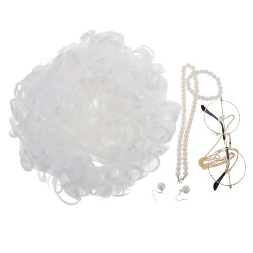 SOPOTUTU 1 Satz Kostümset für Alte Damen mit Perücke Teiliges Set für Halloween Cosplay Events Passend Vielseitig Einsetzbar Authentisches Design Komfortable von SOPOTUTU