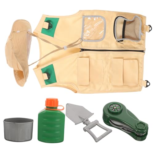 SOPOTUTU 1 Satz Kostümset für Weste Hut und Zubehör für Outdoor und Rollenspiele aus Atmungsaktiven und Langlebigen Materialien Teiliges für Kleine SOPOTUTU 1 Satz Kostümset für Weste Hut und Zubehör für Outdoor und Rollenspiele aus Atmungsaktiven und Langlebigen Materialien Teiliges für Kleine von SOPOTUTU