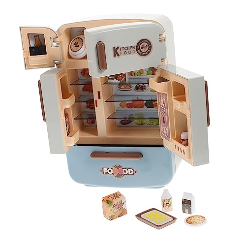 SOPOTUTU 1 Satz Kühlspielzeugset Lebensmittelspielzeug Mini Kühlschrank Küchenspielzeug Plastik SOPOTUTU 1 Satz Kühlspielzeugset Lebensmittelspielzeug Mini Kühlschrank Küchenspielzeug Plastik von SOPOTUTU