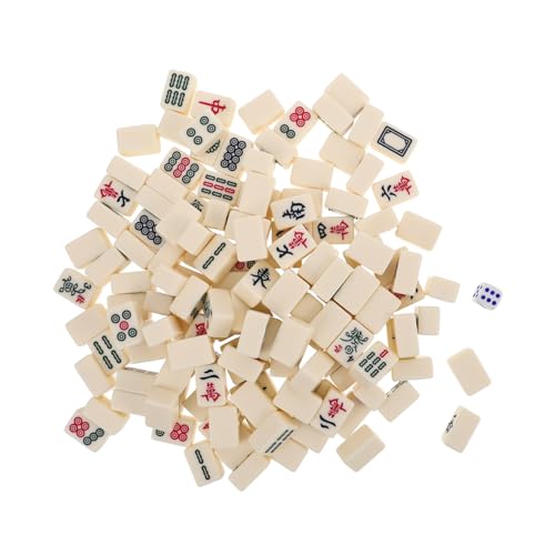 SOPOTUTU 1 Satz Mini Mahjong Set Tragbares Reise Mahjong für Kleine Räume für Zuhause und Unterwegs Langlebig Platzsparend Anfänger und Reisen von SOPOTUTU