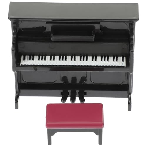 SOPOTUTU 1 Satz Mini Piano für Puppenhaus Dekoratives Klavier Modell mit Hocker für Fotografie und Retro Stil Kompakt für Landschaften und Puppenhaus Zubehör SOPOTUTU 1 Satz Mini Piano für Puppenhaus Dekoratives Klavier Modell mit Hocker für Fotografie und Retro Stil Kompakt für Landschaften und Puppenhaus Zubehör von SOPOTUTU