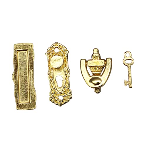 SOPOTUTU 1 Satz Mini Türschloss für Puppenhaus Teiliges Hardware Kit für DIY Möbeldekoration Mini Türschloss Schlüssel und Ring für Kreative Bastelprojekte für Modellbau SOPOTUTU 1 Satz Mini Türschloss für Puppenhaus Teiliges Hardware Kit für DIY Möbeldekoration Mini Türschloss Schlüssel und Ring für Kreative Bastelprojekte für Modellbau von SOPOTUTU