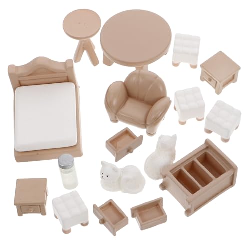 SOPOTUTU 1 Satz Mini-möbelset Dinge Bausätze Puppe Bausatz Klein Miniaturen Zubehör Harz von SOPOTUTU