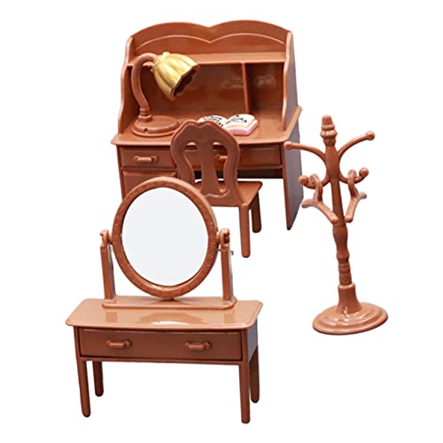 SOPOTUTU 1 Satz Miniature Möbel für Puppenhaus DIY Mini Schminktisch Mini Stuhl für Kreatives und Raumdekoration für Modelle und Puppenhaus Zubehör von SOPOTUTU