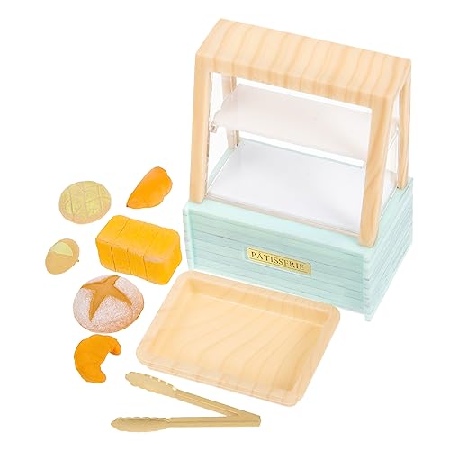 SOPOTUTU 1 Satz Puppenhaus puppenküche Puppen küche Puppenstube mini süssigkeiten Spielzeugmöbel Miniatur-Bäckerei-Kuchenschrank Puppenhaus Mini Vitrine Mini-Kuchenvitrine Plastik von SOPOTUTU