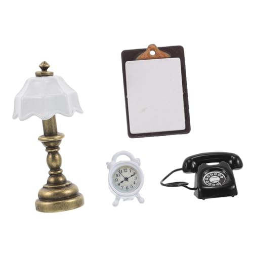 SOPOTUTU 1 Satz Puppenhausdekoration DIY- -kit Puppenhaus-Ornamente Zubehör Mini Möbel Mini-hausbausatz Figurenverzierung Miniaturhaus Kit DIY Miniatur-puppenhaus-bausatz Aus Holz Metall von SOPOTUTU