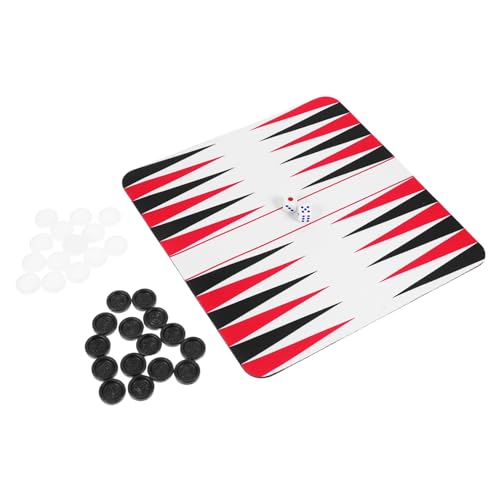 SOPOTUTU 1 Satz Satz Backgammon Roadtrip-Spiel Road Trip Rucksackspiel Road Trip Brettspiel Camping -brettspiel Tragbares Brettspiel Reisespiel Brettspiele Flugzeug Tragbares Spiel Gummi von SOPOTUTU