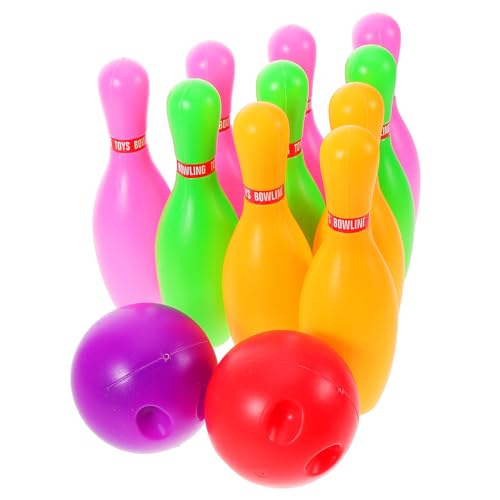 SOPOTUTU 1 Satz Satz Bowlingkugel Outdoor Kindergarten Bowling Spaß Ball Bowlingkugel für Bowling-Stofftier Plastik von SOPOTUTU