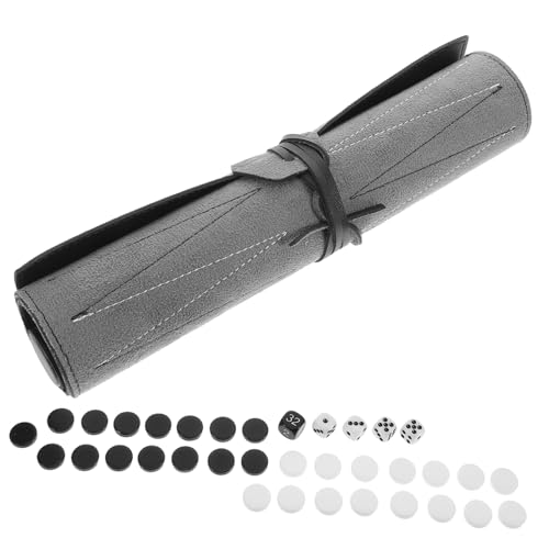 SOPOTUTU 1 Satz Schachbrett Backgammon-Set PU Leder Schach unterhaltungsspiele Schach zubehör Gesellschaftsspiele Partyzubehör Reisen Spielzubehör International Teil Melamin Black SOPOTUTU 1 Satz Schachbrett Backgammon-Set PU Leder Schach unterhaltungsspiele Schach zubehör Gesellschaftsspiele Partyzubehör Reisen Spielzubehör International Teil Melamin Black von SOPOTUTU