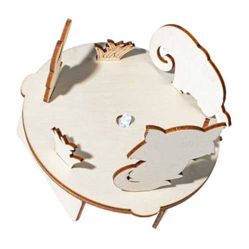 SOPOTUTU 1 Satz Schattenspiel-Materialpaket Experimentierspielzeug selber Machen Bausätze Kinderspielzeug Materialkit für Licht-Schatten-Experimente DIY Wissenschaftsspielzeug Holz Beige von SOPOTUTU