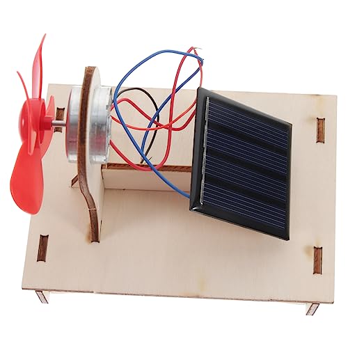 SOPOTUTU 1 Satz Solarbetriebene Holzspielzeuge für DIY Experimentierkasten für Nachhaltige Bildung für Jungen und Fördert Interesse an Wissenschaft und Technik von SOPOTUTU