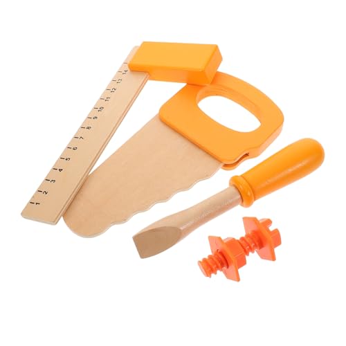 SOPOTUTU 1 Satz Werkzeug Set aus Holz Realistische Kettensäge Schraubendreher und Lernspielzeug für Jungen und Fördert Motorische Fähigkeiten und Kreatives SOPOTUTU 1 Satz Werkzeug Set aus Holz Realistische Kettensäge Schraubendreher und Lernspielzeug für Jungen und Fördert Motorische Fähigkeiten und Kreatives von SOPOTUTU