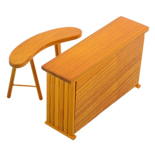 SOPOTUTU 1satz Miniatur Puppenhaus Bar Möbel Set Aus Holz Mit Tisch Und Stuhl Für Realistische Wohnraumdekoration SOPOTUTU 1satz Miniatur Puppenhaus Bar Möbel Set Aus Holz Mit Tisch Und Stuhl Für Realistische Wohnraumdekoration von SOPOTUTU
