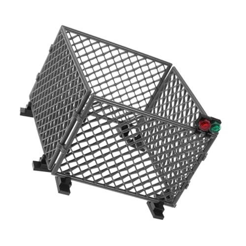 SOPOTUTU 1 Satz Zubehör für Schutznetz-Bausteine Bausätze Szene Miniaturzaun klein bauklötze mini Zaun Kunststoff Zaun kunststoffzaun Zaun Dekorativ Bauen Stütze Abs Grey von SOPOTUTU