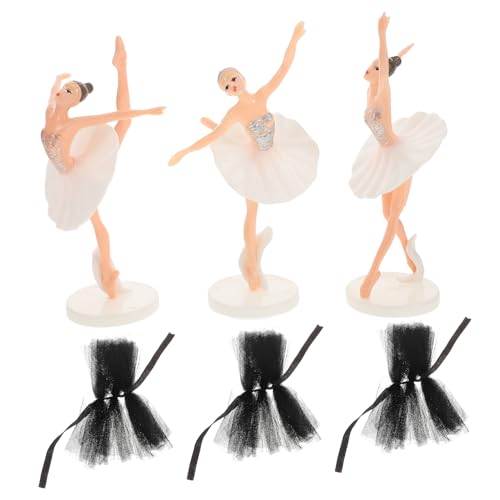 SOPOTUTU 1satz Ballet Mädchen Kuchendekoration Elegante Tortendeko Mit Schichten Aus Tüll Für Shower Und Geburtstagsfeiern Figuren Und Vielseitige Dekoration Für Jeden Anlass von SOPOTUTU