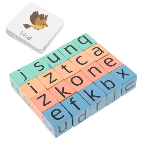 SOPOTUTU 1 Set Englische Karten Rechtschreibwörter Vorschul Lernspiel Buchstabenspiel Pädagogische Lernkarten Alphabet Spiel Für Alphabet Blöcke Stamm Alphabet Karten Stamm von SOPOTUTU