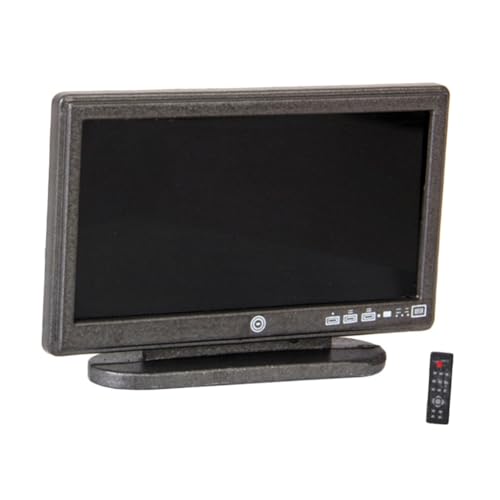 SOPOTUTU 1 Set Flachbildfernseher Modell Mini Für Miniatur Bastelzubehör Simuliertes Fernsehmodell Puppenhaus Schreibtischmodell Kleines Fernsehmodell Mini Fernseher von SOPOTUTU