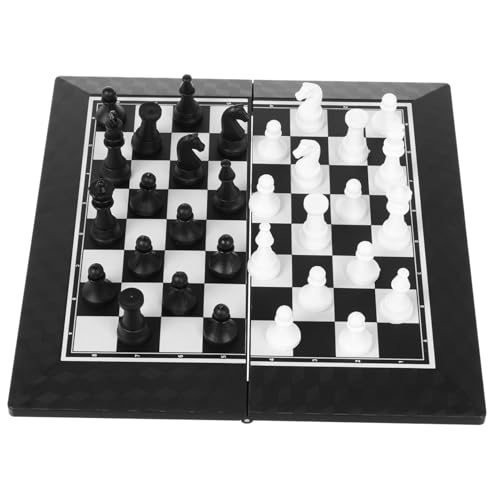 SOPOTUTU 1 Set Gummischach Faltbares Schachbrett Tragbares Spielschach Faltbares Spielschach Faltbares Schachbrett Schachtischbrett Sandtischmodell Extrudiertes Brettmodell von SOPOTUTU