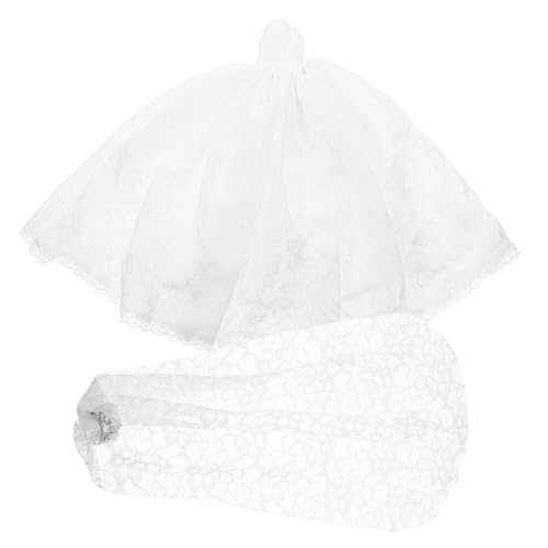 SOPOTUTU 1 Set Mini Puppe Hochzeitskleid Gratulanten Realistische Puppe Mädchen Prinzessin Traditionell Kleine Frau Kleid Mittelgroß Miniaturen Material Puppenzubehör von SOPOTUTU