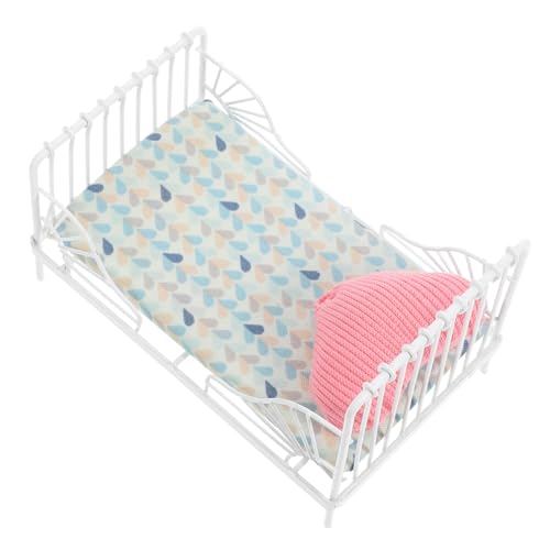 SOPOTUTU 1 Set Mini Schmiedeeisenbett Puppenhausmöbel Mini Möbelmodell Miniaturmöbelmodell Miniatur Puppenhauszubehör Puppenhausminiaturen Mini Bettmodell Weiße Baumwolle SOPOTUTU 1 Set Mini Schmiedeeisenbett Puppenhausmöbel Mini Möbelmodell Miniaturmöbelmodell Miniatur Puppenhauszubehör Puppenhausminiaturen Mini Bettmodell Weiße Baumwolle von SOPOTUTU