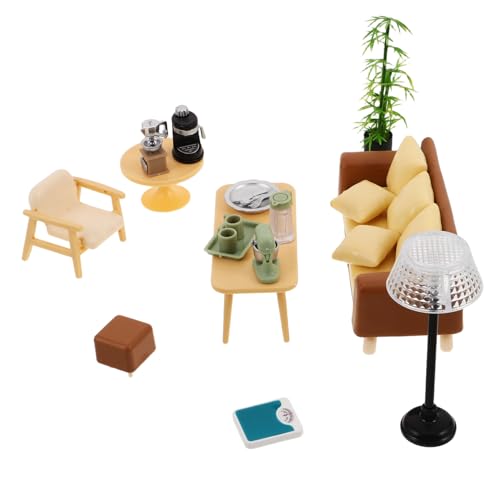SOPOTUTU 1 Set Miniatur-puppenhausmöbel: Realistisches Wohnzimmer-Sofa-couchtisch-zubehör Für Kinder, Rollenspiel-Fotografie-Requisiten Und DIY-Dekoration SOPOTUTU 1 Set Miniatur-puppenhausmöbel: Realistisches Wohnzimmer-Sofa-couchtisch-zubehör Für Kinder, Rollenspiel-Fotografie-Requisiten Und DIY-Dekoration von SOPOTUTU