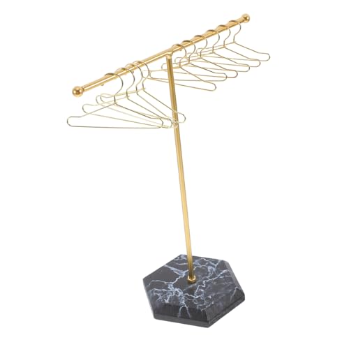 SOPOTUTU 1 Set Puppenhaus Kleiderständer Puppenkleiderbügel Puppenschrank Mini Puppenkleiderbügelhalter Mini Kleiderbügel Für Puppen Puppenhauszubehör Puppenkleiderständer von SOPOTUTU