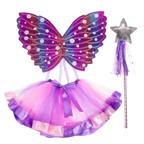 SOPOTUTU 1 Set Schmetterlingsflügel Stoffset Flügel Feenparty Feenkostüm Für Mädchen Schmetterlingsflügel Kleinkind Schmetterlingskostüm Für Schmetterlingsflügel Anzug Umhang Tutu SOPOTUTU 1 Set Schmetterlingsflügel Stoffset Flügel Feenparty Feenkostüm Für Mädchen Schmetterlingsflügel Kleinkind Schmetterlingskostüm Für Schmetterlingsflügel Anzug Umhang Tutu von SOPOTUTU