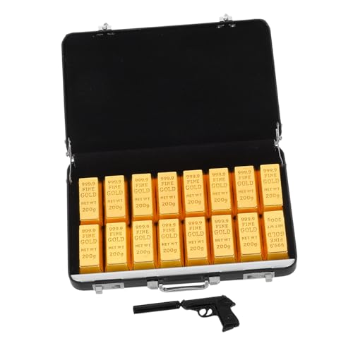 SOPOTUTU 1 Set Simulierter Koffer Kleine Puppe Golden Für Kleines Gepäck Mini Modell Desktop Ornamente Dekorative Handwerksdekoration Laden SOPOTUTU 1 Set Simulierter Koffer Kleine Puppe Golden Für Kleines Gepäck Mini Modell Desktop Ornamente Dekorative Handwerksdekoration Laden von SOPOTUTU
