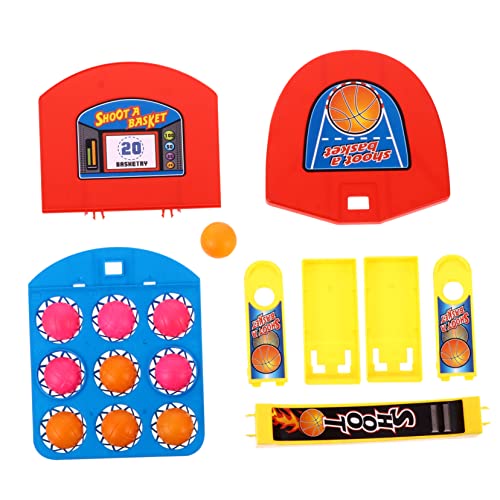SOPOTUTU 1 Set Tischspiel Mini Produktkorb Pool Aufblasbares Spiel Cartoon Pop Tragbare Bälle Sportspielzeug Sportspiel Desktop Spiel Interaktives Kunststoff Bunt von SOPOTUTU