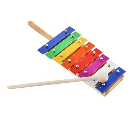 SOPOTUTU 1 Stück Holz Xylophon für Aluminiumplatte Musikinstrument für Frühkindliche Bildung Stabiles Design Fördert Musikalisches Interesse Drinnen und Draußen von SOPOTUTU