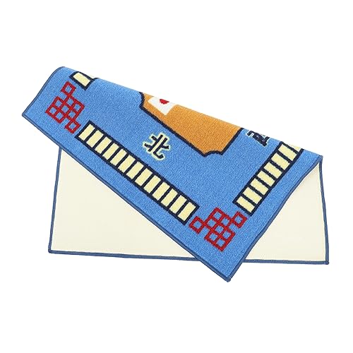 SOPOTUTU 1 Stück Mahjong Tischdecke Quadratische Spieltischabdeckung aus Geräuschdämpfende Matte für Brettspiele für Mahjong und Poker von SOPOTUTU