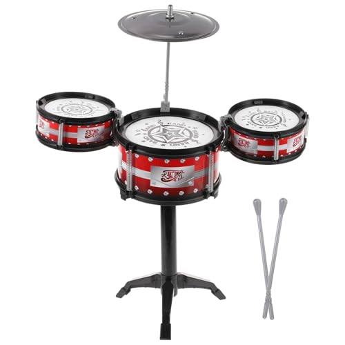 SOPOTUTU 1 Stück Mini Schlaginstrument Set für Musikalische Früherziehung mit Trommeln Rot Kinderfreundliches Design und Sichere Verwendung von SOPOTUTU