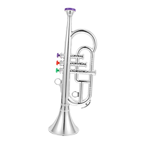SOPOTUTU 1 Stück Simuliertes Musikinstrument für Lernspielzeug Trompete Modelliert für Bildungszwecke Silberfarbig für Bühnenaufführungen und Dekoration Sicher und Praktisch für Kleine SOPOTUTU 1 Stück Simuliertes Musikinstrument für Lernspielzeug Trompete Modelliert für Bildungszwecke Silberfarbig für Bühnenaufführungen und Dekoration Sicher und Praktisch für Kleine von SOPOTUTU