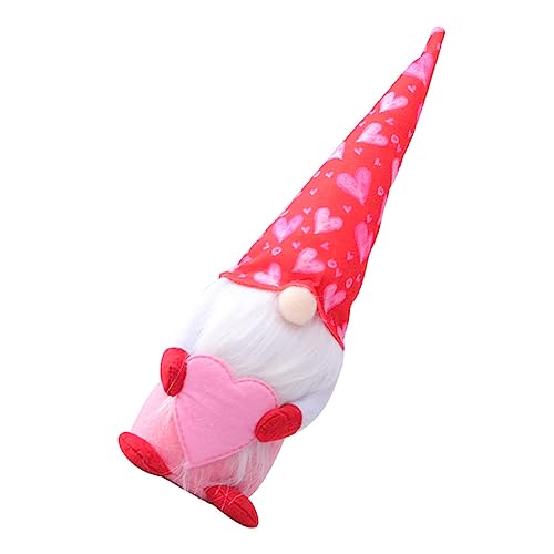 SOPOTUTU 1 Stück Valentinstag GNOME mit Herzmotiv Kuschelpuppe für Romantische Dekoration im Schlafzimmer oder Büro aus Acrylfaser und Perfektes für Freund SOPOTUTU 1 Stück Valentinstag GNOME mit Herzmotiv Kuschelpuppe für Romantische Dekoration im Schlafzimmer oder Büro aus Acrylfaser und Perfektes für Freund von SOPOTUTU
