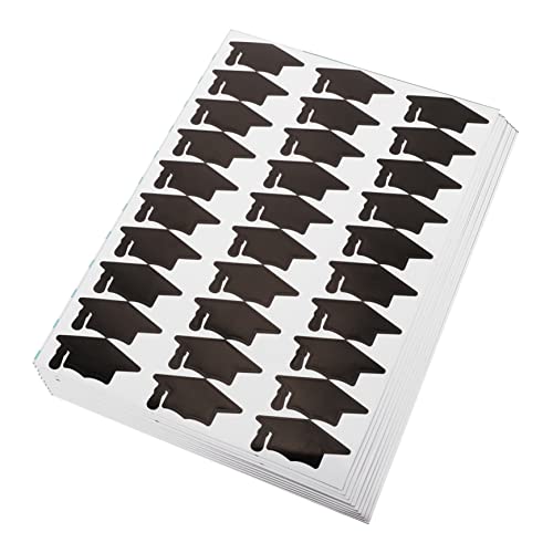 SOPOTUTU 10 Blatt Doktor Hut Aufkleber selbstgemachter Aufkleber Selbstklebende Aufkleber Graduierungsabziehbilder Aufkleber für Doktorgradkappen Grad-Cap-Aufkleber Papier Schwarz SOPOTUTU 10 Blatt Doktor Hut Aufkleber selbstgemachter Aufkleber Selbstklebende Aufkleber Graduierungsabziehbilder Aufkleber für Doktorgradkappen Grad-Cap-Aufkleber Papier Schwarz von SOPOTUTU