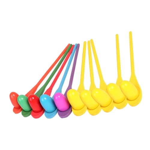 SOPOTUTU 10 Sätze Eierlöffel Staffelspiel aus Holz für Balancespiel mit Löffel und Ei Leichtes Outdoor und Indoor Trainingsspiel für Gleichgewicht und Koordination bei Jungen und Mädchen SOPOTUTU 10 Sätze Eierlöffel Staffelspiel aus Holz für Balancespiel mit Löffel und Ei Leichtes Outdoor und Indoor Trainingsspiel für Gleichgewicht und Koordination bei Jungen und Mädchen von SOPOTUTU