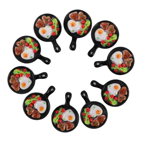 SOPOTUTU 10 Stück Bratpfannen-Frühstücksspielzeug Miniatur-Backspielzeug für die Küche Sie eine Bratpfanne -Wok-Pfanne Mini -Eierpfanne Spiegelei- Plastik SOPOTUTU 10 Stück Bratpfannen-Frühstücksspielzeug Miniatur-Backspielzeug für die Küche Sie eine Bratpfanne -Wok-Pfanne Mini -Eierpfanne Spiegelei- Plastik von SOPOTUTU