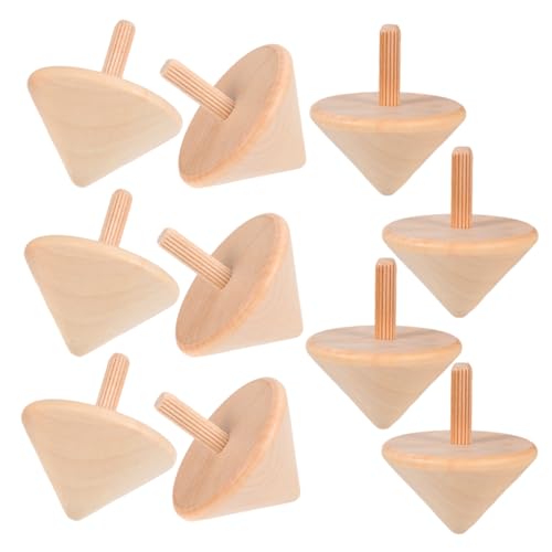 SOPOTUTU 10 Stück DIY-holzkreisel: Handgefertigte Gyroskop-spielzeuge Zum Bemalen – Pädagogisches Und Unterhaltsames Spielzeug Zur Verbesserung Der Hand-Augen-koordination SOPOTUTU 10 Stück DIY-holzkreisel: Handgefertigte Gyroskop-spielzeuge Zum Bemalen – Pädagogisches Und Unterhaltsames Spielzeug Zur Verbesserung Der Hand-Augen-koordination von SOPOTUTU
