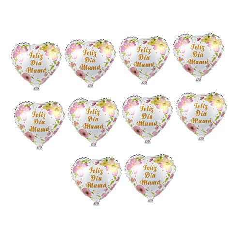SOPOTUTU 10 Stück Folienballons Herzballons für Muttertag Wiederverwendbare Deko für Partys Selbstverschluss für Besondere Deinem SOPOTUTU 10 Stück Folienballons Herzballons für Muttertag Wiederverwendbare Deko für Partys Selbstverschluss für Besondere Deinem von SOPOTUTU