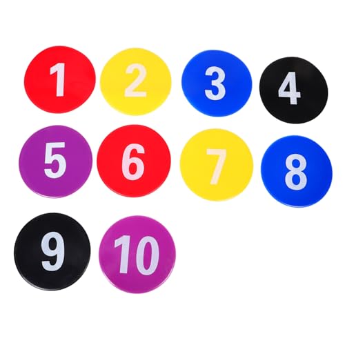 SOPOTUTU 10 Stück Logo Matten Punktmarkierungen Für Sportbodenpunkte Teppich Zahlenpunkte Teppichpunkte Mit Zahlen Punktmarkierungen Für Klassenzimmer Basketball Punktmarkierungen SOPOTUTU 10 Stück Logo Matten Punktmarkierungen Für Sportbodenpunkte Teppich Zahlenpunkte Teppichpunkte Mit Zahlen Punktmarkierungen Für Klassenzimmer Basketball Punktmarkierungen von SOPOTUTU