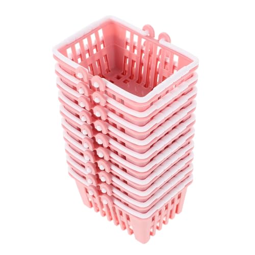 SOPOTUTU 10 Stück Mini Einkaufskorb Teiliges für Puppenhaus Zubehör Handliche Körbe Zartem für Rollenspiele und Kreative Spielwelten Fördert Motorische Fähigkeiten und Fantasie SOPOTUTU 10 Stück Mini Einkaufskorb Teiliges für Puppenhaus Zubehör Handliche Körbe Zartem für Rollenspiele und Kreative Spielwelten Fördert Motorische Fähigkeiten und Fantasie von SOPOTUTU