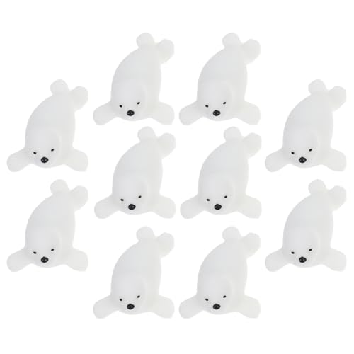 SOPOTUTU 10 Stück Mini-tierfiguren Aus Kunstharz, Polarmeer, Handbemalt, Robbenmodell Für Mikrolandschaften, Terrarienzubehör, Heim- Und Bürodekor, Weiß SOPOTUTU 10 Stück Mini-tierfiguren Aus Kunstharz, Polarmeer, Handbemalt, Robbenmodell Für Mikrolandschaften, Terrarienzubehör, Heim- Und Bürodekor, Weiß von SOPOTUTU