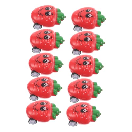 SOPOTUTU 10 Stück Modelle Strahlende Strawberry Rückwärtsfahrzeuge für Weihnachts und Geburtstagsfeiern Klassenzimmer und Geschenktüten von SOPOTUTU