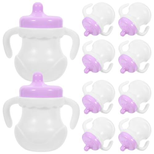 SOPOTUTU 10 Stück Puppen Milchflaschen Zubehör Simulierte Fütterungsflaschen für Lernspielzeug Babyparty und Kreative Rollenspiele SOPOTUTU 10 Stück Puppen Milchflaschen Zubehör Simulierte Fütterungsflaschen für Lernspielzeug Babyparty und Kreative Rollenspiele von SOPOTUTU