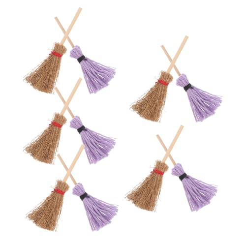 SOPOTUTU 10 Stück Puppenhaus Reinigungsset Teiliges Set mit Besen für Puppenhaus Zubehör Detailgetreue Miniaturmodelle für Kreative Spielwelten SOPOTUTU 10 Stück Puppenhaus Reinigungsset Teiliges Set mit Besen für Puppenhaus Zubehör Detailgetreue Miniaturmodelle für Kreative Spielwelten von SOPOTUTU