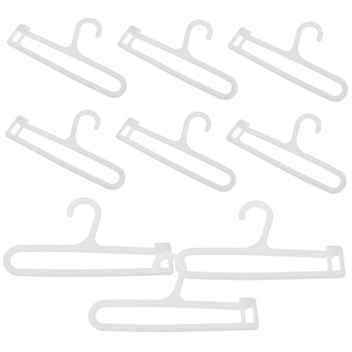 SOPOTUTU 10 Stück Puppenkleiderbügel Modell Mini Unsere Kleidung Mädchenpuppen Tragbare Kleiderbügel Für Kleine Aufbewahrung Babypuppe Süßer Kleiderständer Puppenkleiderständer von SOPOTUTU