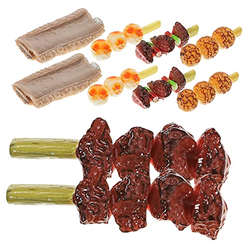 SOPOTUTU 10 Stück Simulierte Grillspieße für hühner - Esszimmerdekoration Grillfleisch Stellen Sie Sich eine Küchendekoration vor PVC SOPOTUTU 10 Stück Simulierte Grillspieße für hühner - Esszimmerdekoration Grillfleisch Stellen Sie Sich eine Küchendekoration vor PVC von SOPOTUTU