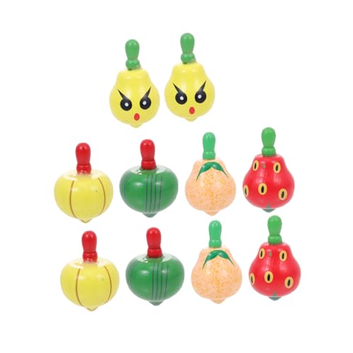 SOPOTUTU 10 Stück Teiliges Holzspielzeug Bunte Früchte Drehspiel Pädagogisch Fördernd Hand Auge Koordination Spielerisch für Geeignet SOPOTUTU 10 Stück Teiliges Holzspielzeug Bunte Früchte Drehspiel Pädagogisch Fördernd Hand Auge Koordination Spielerisch für Geeignet von SOPOTUTU